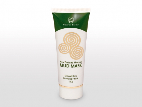 Nature’s Beauty thermal mud mask packaging