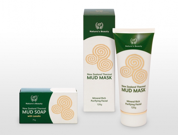 Nature’s Beauty thermal mud packaging